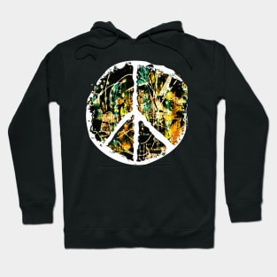 Grunge Graffiti Art Peace Sign Hoodie